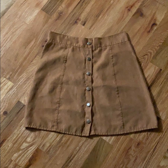 Dresses & Skirts - Button Front Tan Brown skirt size Small